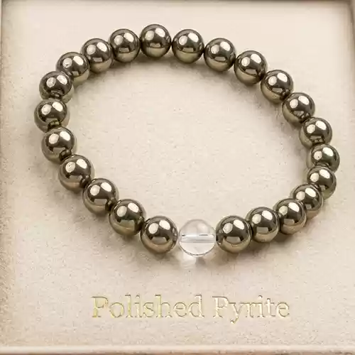 Polished Pyrite Bracelet
